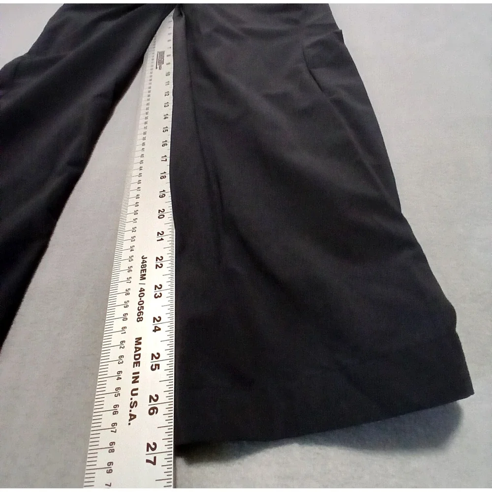 Adidas‎ Terrex Pants Size L Black Hiking Performance Belted Snap Cuff Mens